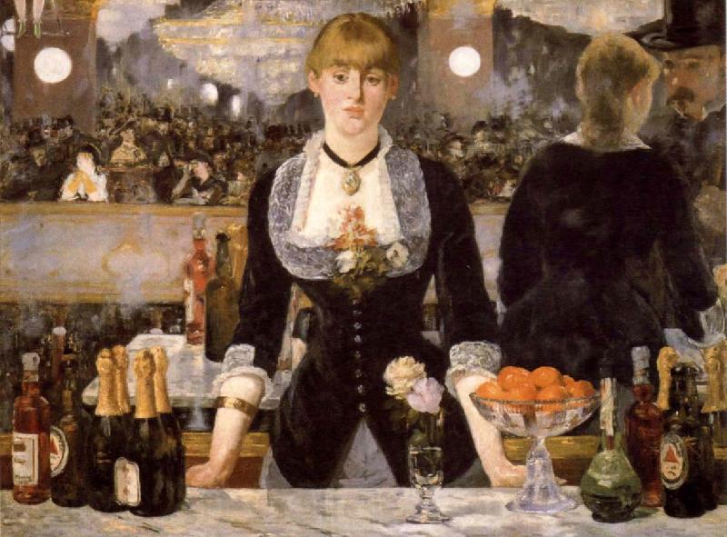 Edouard Manet A Ba4 at the Folies-Bergere Spain oil painting art